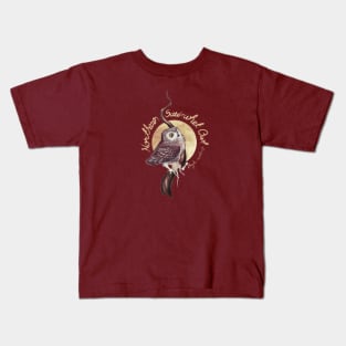 Northern Saw-whet Owl Kids T-Shirt